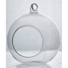 Váza Akasztható Gömb 10cm Üveg