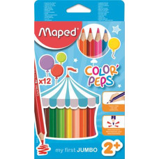 Ceruza Színes Maped/12 Color Peps Maxi Háromszög