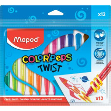 Zsírkréta Maped Kitekerhető/12 Color Peps