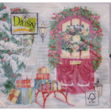 Szalvéta Daisy 33*33 Karácsonyi 0162 01 Christmas House and Gifts
