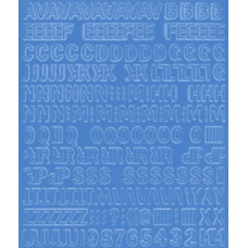 GU Matrica 1 cm-es öntapadós betűlap -kék