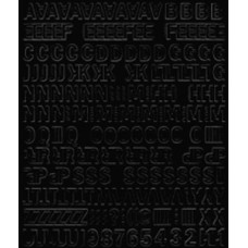 GU Matrica 1 cm-es öntapadós betűlap -fekete