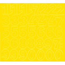 GU Matrica 2 cm -es öntapadós számlap -sárga