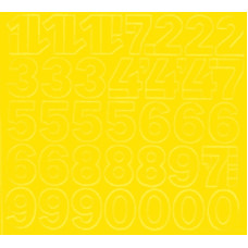 GU Matrica 3 cm -es öntapadós számlap -sárga