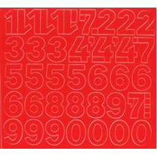 GU Matrica 3 cm -es öntapadós számlap -piros