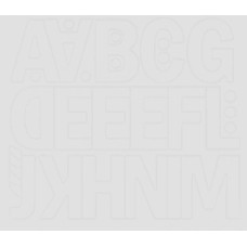 GU Matrica 5 cm -es öntapadós betűlap ABC első fele -fehér
