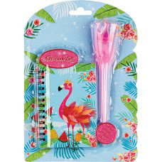 Notesz A/6 Szett Flamingó Tollal