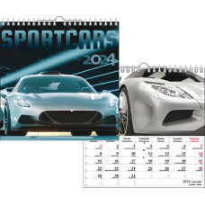 Naptár Fali T-Calendar 33*33 Spirál Sportcars