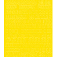 GU Matrica 1 cm-es öntapadós betűlap -sárga